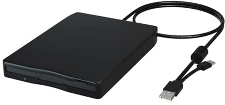 Unità floppy disk USB a doppia porta per il recupero storico dei dati su Windows e sistemi Lettore floppy disk esterno USB