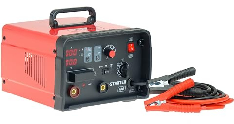 Bilbatteriladdare med starthjälp idealisk I-startmotor 641-12/24 V 60 A booster för bil, motorcykel och batteriladdare – inverterteknik för säker och snabb laddning Bestschweissen.de