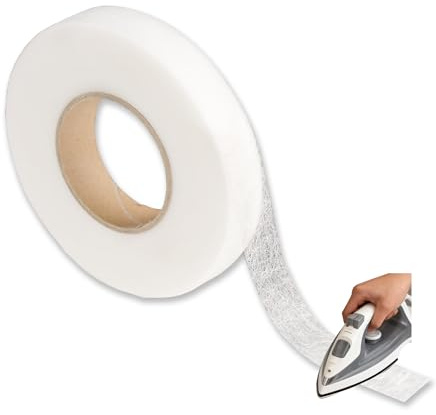 82M Wonder Web, Iron on Extra Strong Hemming Fabric Tape for Trousers White | Trousers Width 20 Mm, for Splicing Fabrics, Trousers, Clothes, Curtains