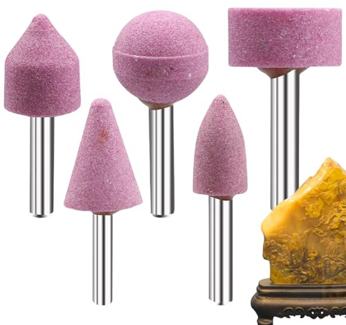Fresas de Molienda,5 Piezas Cabezales de Rueda Giratoria para Amoladora | Accesorio De Disco De Esmerilado - para Taladrado, Grabado, Pulido, Corte, Tallado, Carpintería, Artesanía y