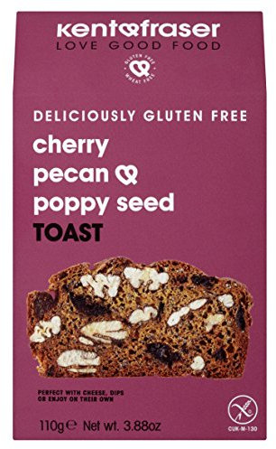 Kent & Fraser Cherry Pecan and Poppy Seed Toast, 110g