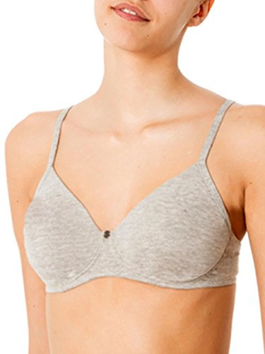 Reggiseno Triangolo Sfoderato in Cotone Elasticizzato Art. 853 (IT 3 F 90 EU 75 USA 34, Grigio Melange)