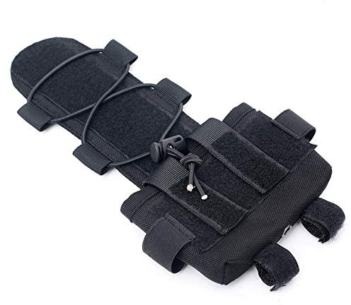 Tactical Helmet Battery Counterweight Pouch Airsoft Helmet Balancing Weight Bag Universal Helmet NVG Battery Accessory Bag (Black)