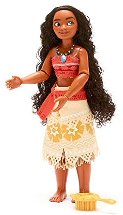 Disney Store Poupée pour Enfants Vaiana, 26,5 cm, avec Brosse à détails moulés, Jouet entièrement articulé avec Tenue Classique, Convient aux Enfants de 3 Ans et Plus