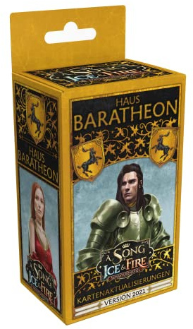 CMON, A Song of Ice & Fire – Haus Baratheon Kartenaktualisierungen, Erweiterung, Tabletop, 2 Spieler, Ab 14+ Jahren, 45+ Minuten, Deutsch, Mehrsprachig