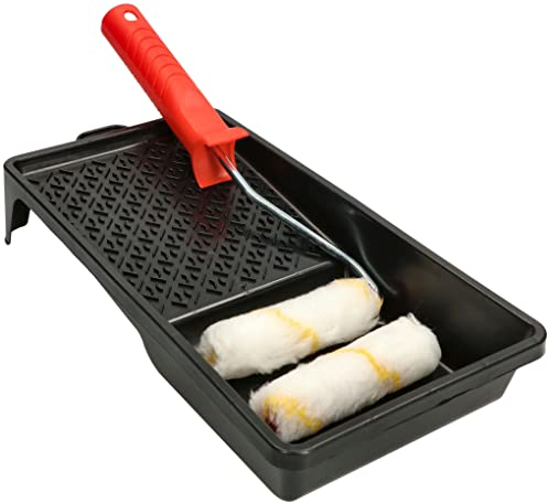 KOTARBAU® Kit de Peinture Avec Bac - L'Outil Parfait Pour Chaque Travail - Remplacement Avec 2 Rouleaux de 100 mm