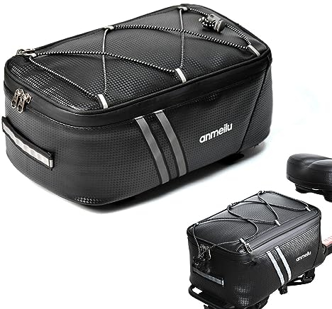 Fahrradtasche, Fahrradtasche Auf Dem Rücksitz, Sitztasche Trunk Bag Rucksack, Mountain Road Mountain Bike Ride Back Seat, Back Seat Bag Fahrrad, Wasserdichte Fahrradtasche Mit Regensicherer Abdeckung