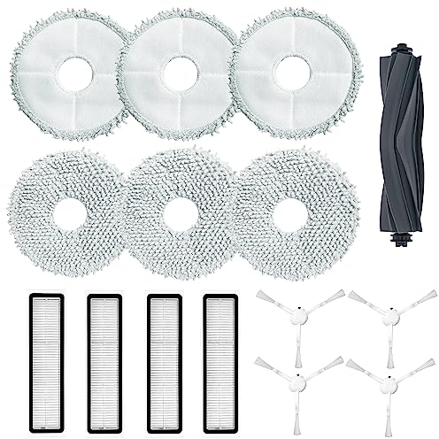 15 Pezzi Kit Accessori per Aspirapolvere Robot, Ricambio Aspirapolvere, Accessori Kit Ricambi Compatibile per Mocio per Dreame L10s Ultra, S10, S10Pro