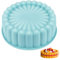 Stampo Silicone Torta, 20cm Stampi in Silicone Rotondi, Stampo Torta Silicone, Stampi per Torta Rotondi Scanalati Teglia Silicone Rotonda Tortiera in Silicone, per Formaggio, Torte Arcobaleno