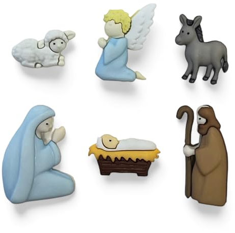 Buttons Galore Christmas Themed Buttons-Nativity Scene