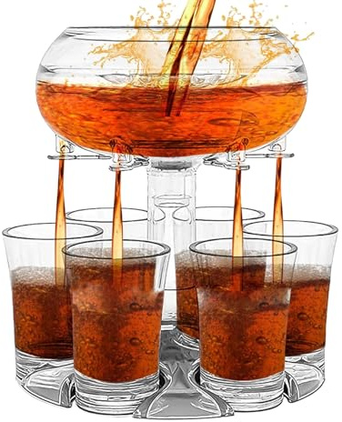 Dispensador de vasos de chupito, dispensador de chupitos de barra, dispensador de líquidos ajustable, soporte dispensador de vasos de chupito, soporte para verter vino, separador de líquidos con tapón