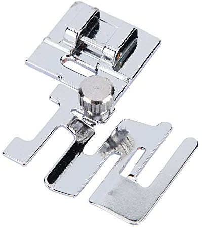 HURRISE Pied de la Machine à Coudre, env. 4,7 X 2,5 Cm / 1,85 X 0,98 Pouces Pied à Volants Foot Ovit pour la Machine à Coudre avec une Position d'aiguille Réglable pour les à de Toutes Tailles