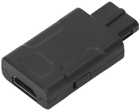 Matybobe Convertidor de Interfaz Multimedia HD Consola de Juegos Retro Adaptador Video para N64 SFC 720P 1080P Convertidor Plug and Play Diseño Liviano Negro