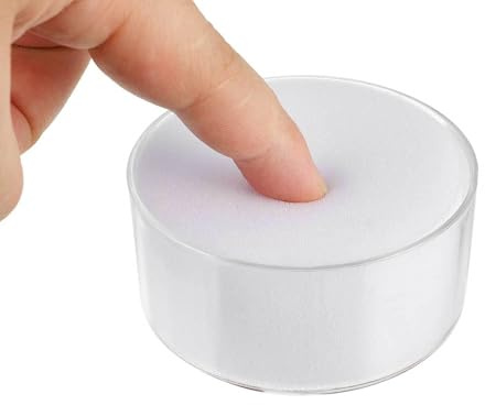 Hemobllo 2 umidificatori per dita in plastica con sfera umida, umidificatori per contare denaro, ufficio, cassiere