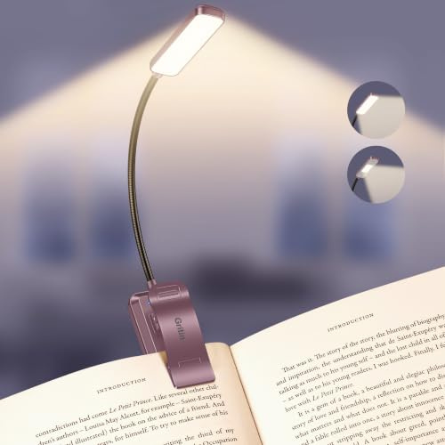 Gritin Luce per Lettura Libri a Letto,30 LED Full Spectrum,5 Luminosità