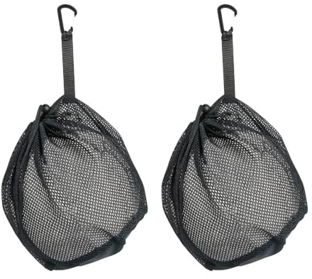 Dilwe Dragsko i Nätbollsväska med Klättringsspänne för Handsfree | 10x12x6,1 tums nylonnät för fotbollsbasket volleyboll