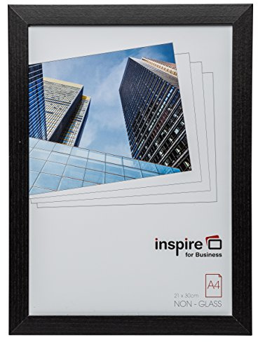 OXFORD Quality Black Wood A4 21x30 cm Certificate Photo Frame Non Glass Aperture Display OXFA4NG