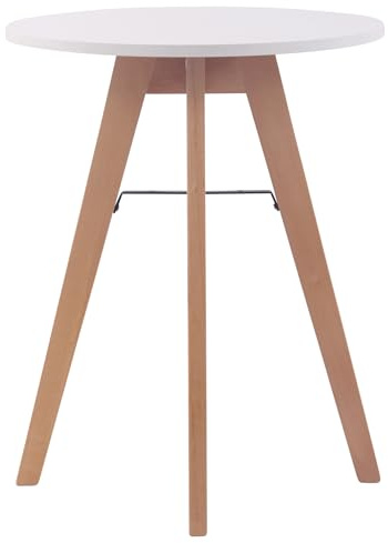 CLP Küchentisch Viktor I Esstisch Mit MDF Tischplatte I Bistrotisch Mit Buchenholzgestell, Größe:60 cm