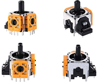 ElecGear 4X Joystick Ersatz (EL2 FU 10K) für PS4 / PS3 Wireless Controller, Analog Stick USB Controller Sensor Thumbstick Modul kompatibel mit DualShock von PlayStation