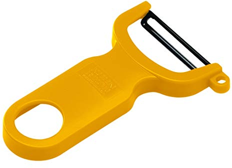 KUHN RIKON Swiss Sparschäler Peeler, Edelstahlklinge, Gelb