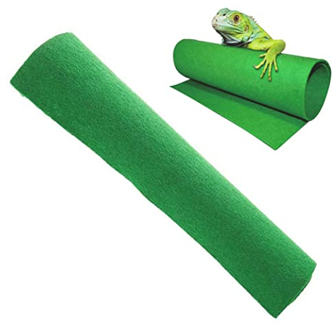 NIDONE Tapis de substrat de Terrarium Reptiles, Tapis de Vivarium pour lézards, camelon, Tortues, Geckos, Iguanas, 100x50cm