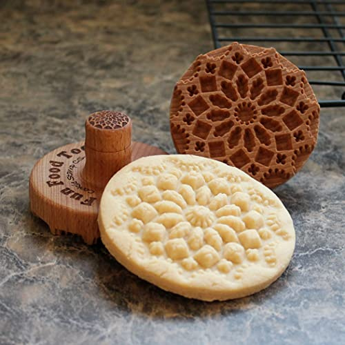 Fun Food Tools, Wood Cookie Stamp, 2.5 Inch (Chartres Cathedral CS-056)