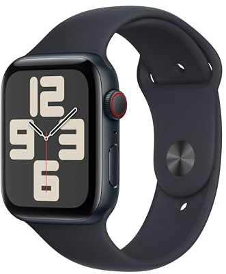 Apple Watch SE GPS + Cellular - 44mm - Boîtier Midnight Aluminium - Bracelet Midnight Sport Band - M/L