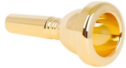 ibasenice Mundstück Für Altposaune Trompete Ersatz Ersatzteile Musikinstrumente Für Anfänger Goldlackierung Innenwand Glatt Und Makellos