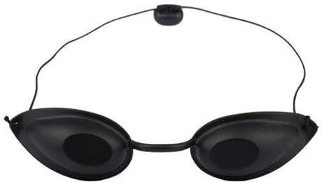 TENGEE Solarium Brille - UV & Infrarot Schutzbrille für Schönheitskliniken und -instrumente - Augenklappe für UV-Infrarot-LED-Lichttherapie