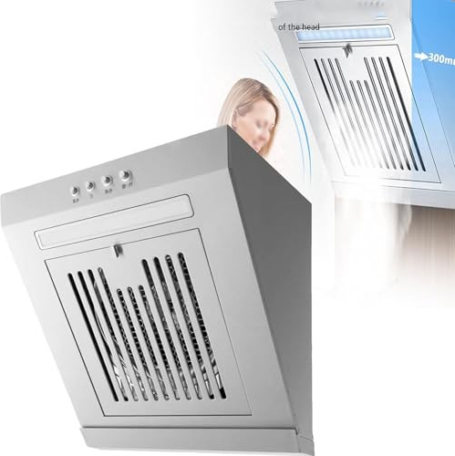 Stainless Steel Small Extra-ctor Hood 230W Side Suction Cooker Hood with LED - 400mm/600mm Wall Mounted Extra-ctor Fan - 17 M³/min - Kitchen Range Hoods,400mm