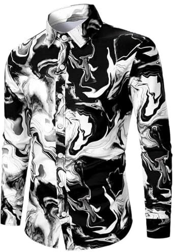 Mode homme, tempérament, haut de gamme, motif batik, chemise à manches longues, business décontracté, haut à manches longues, chemise rouge à carreaux pour homme, Noir , S