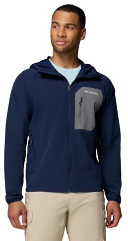 Columbia Tall Heights III Giacca Softshell con cappuccio da uomo, Giacca Softshell antivento e resistente all'acqua per l'escursionismo