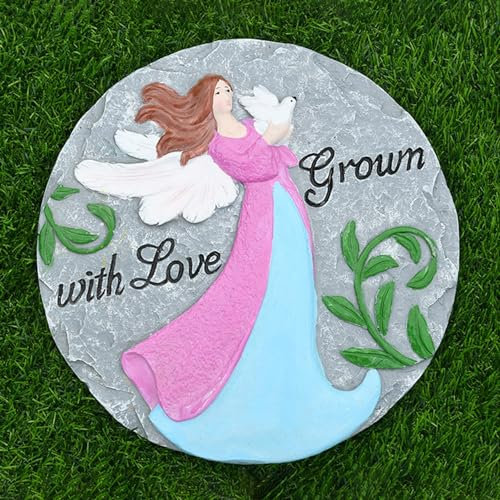 SBJKLYRN Pietra calpestabile da Giardino， Pietra Decorativa for vialetti in Resina Ecologica, Multicolore, for Esterni/Interni.(Style1)