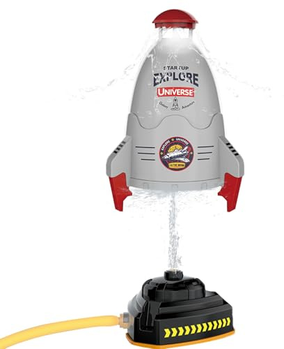 Lancette de fusée de pression d'eau | réglable, système de pompage manuel | Jouet, backyard sprinkler-rocket, caractéristique rotative, activité d'apprentissage, divertissement de jardin, cadeau