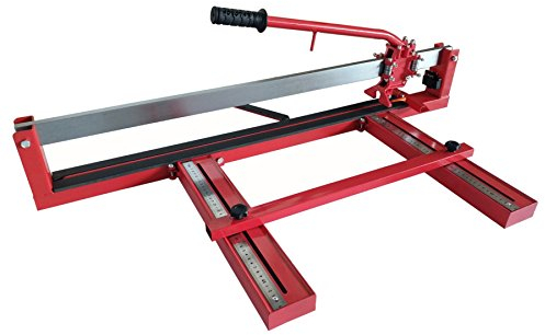 Tile Cutter, KATSU 32 Inch 800mm Professional Heavy Duty Manual Tile Cutter with Single Slide Rail and Laser Guide, All-Steel Frame, for Precision Cutting Porcelain Tiles 347733