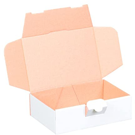 smiley pack 100x Maxibriefkartons 160x110x50mm Weiß Größe und Menge wählbar Versandkarton Warenpost Warensendung Büchersendung Postkarton (100 Stück Weiß)