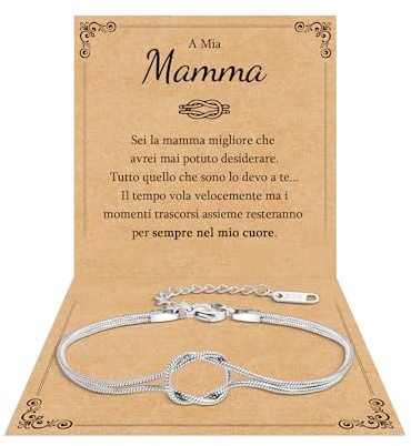 Cheerslife Regalo Mamma Compleanno Regalo Festa della Mamma Bracciale Donna Regali Donna Compleanno Natale Regali per Festa della Madre Originali