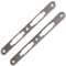 AERZETIX - C74746 - Set di 2 incontri per serratura di porta 190mm - in acciaio - carpenteria fissaggio montaggio montante ferramenta chiavistello telaio