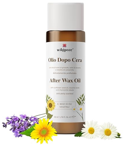 Rasieröl Damen gegen Eingewachsene Haare, Körperöl für die Rasur & nach der Haarentfernung mit Sonnenblumen, Kamille & Lavendel, After Shave Damen anti Rasierpickel Intimbereich After Wax Oil