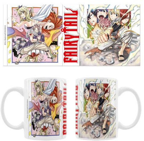 SAKAMI - Fairy Tail - Natsu - Manga Style - Tasse, Mug - 320 ml, Bunt
