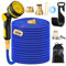 Flexible Garden Hose, Water Hose, Flexible 30 m Maximum, Flexible Hose Garden with 10 Spray Functions, 3 Adapters and Wall Brackets, Kink-Free, for Garden Watering, Car Washing, etc