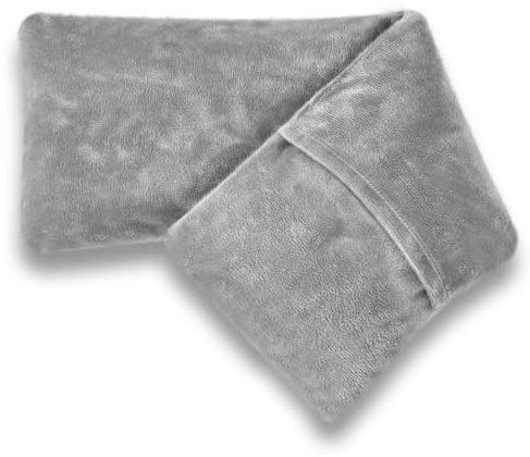 uncn Kirschkernkissen Mikrowelle 43x13 cm, 780g Körnerkissen Nacken Schulter, Wärmekissen Mikrowelle mit abnehmbarer und waschbarer Außenhülle, Grau