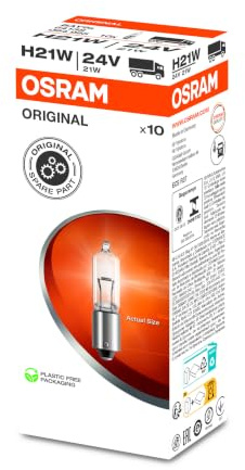 Osram 64138 Original Lampe Spéciale H21W, 24 V, Boîte de 10 pièces
