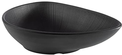 APS 85076 Melaminschale NERO Servierschale für vierlerei Speisen, 23,0 x 18,0 x 5,0 cm, 0,6 Liter