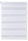 Apex Furnishings Zebra Day and Night Blinds Dual Layer Fabric Opaque & Translucent Easy Fit Zebra Blind for Windows and Door White Roller Blinds (124cm X 165cm)