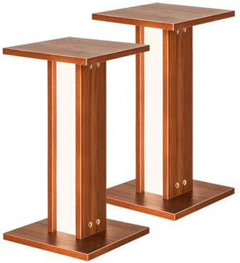 Högtalarställ 1 par högtalarställ i trä, universal högtalarställ, surroundljudsställ, lätt att montera, lämplig for hemmakontor och teatrar(50cm)