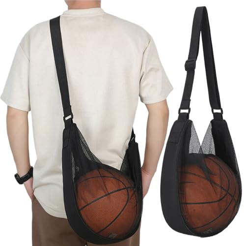 Guarda Pelotas Futbol, Mochila Baloncesto, Bolsa de Malla Deportiva, Mochila de Pelotas Portátil, para Fútbol, Balon, Tenis, Rugby, Voleibol