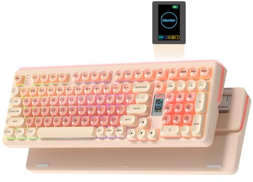 Keymatic WK98 Foundation Mechanical Keyboard, Pink Creamy Gaming Keyboard