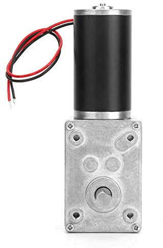 TYTOGE Vändbar Snäckväxelmotor 24V, 8mm Axel, Elektrisk Växellåda med Hög Torsionsmotor (230 RPM)