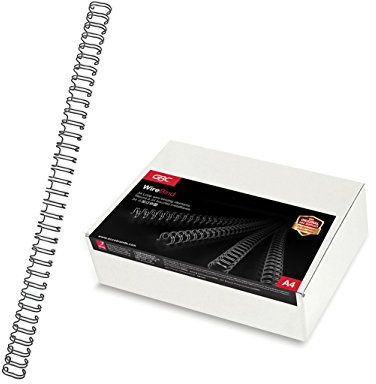 GBC WireBind Binding Wires, 8 mm, 70 Sheet Capacity, A4, Black, Pack of 100, RG810510